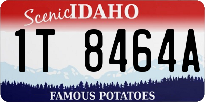 ID license plate 1T8464A
