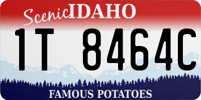 ID license plate 1T8464C