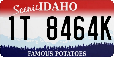 ID license plate 1T8464K