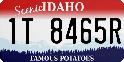 ID license plate 1T8465R