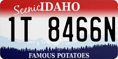 ID license plate 1T8466N