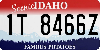 ID license plate 1T8466Z