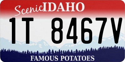 ID license plate 1T8467V