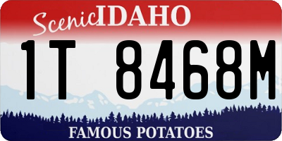 ID license plate 1T8468M