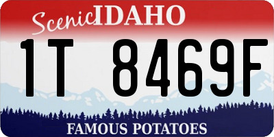 ID license plate 1T8469F