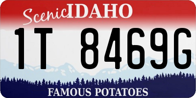 ID license plate 1T8469G