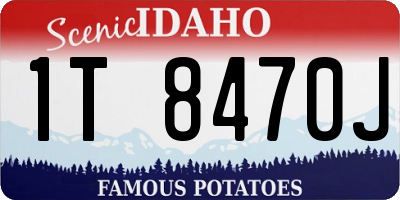 ID license plate 1T8470J