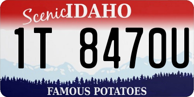 ID license plate 1T8470U