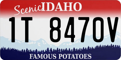 ID license plate 1T8470V