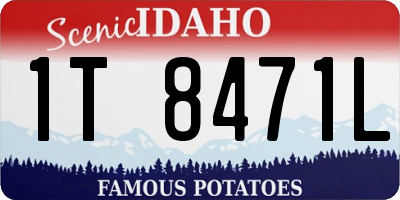 ID license plate 1T8471L