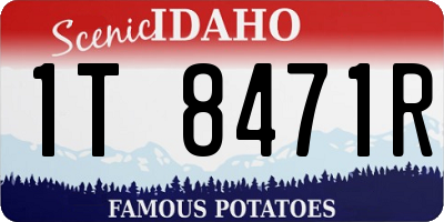 ID license plate 1T8471R