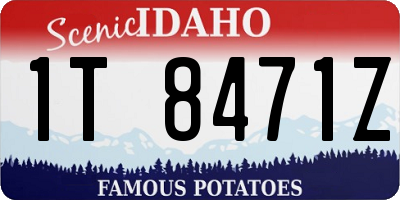 ID license plate 1T8471Z