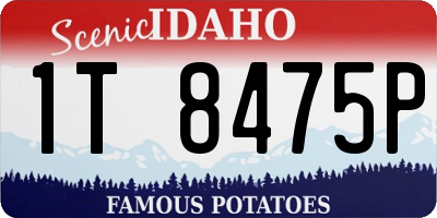 ID license plate 1T8475P