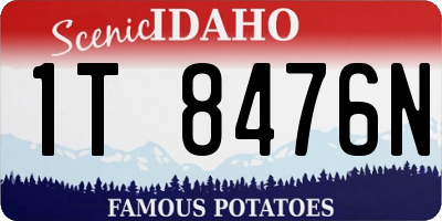 ID license plate 1T8476N