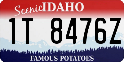 ID license plate 1T8476Z
