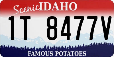 ID license plate 1T8477V