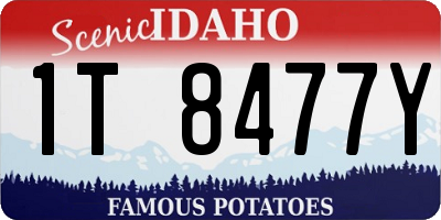 ID license plate 1T8477Y