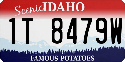 ID license plate 1T8479W