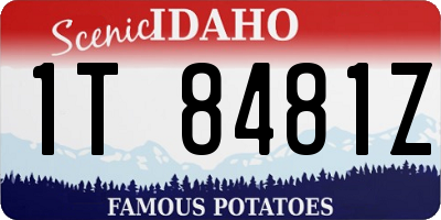 ID license plate 1T8481Z
