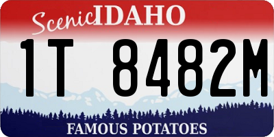 ID license plate 1T8482M