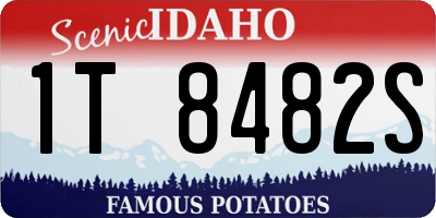 ID license plate 1T8482S