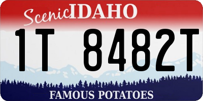 ID license plate 1T8482T