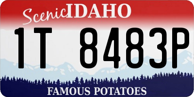 ID license plate 1T8483P