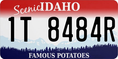 ID license plate 1T8484R