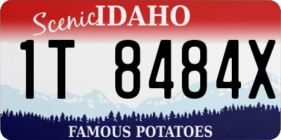 ID license plate 1T8484X