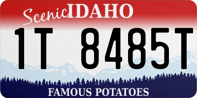 ID license plate 1T8485T
