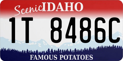 ID license plate 1T8486C