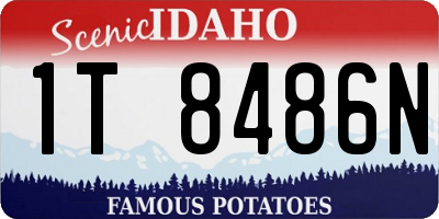 ID license plate 1T8486N