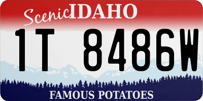 ID license plate 1T8486W