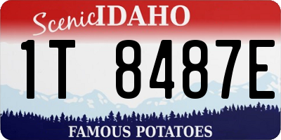 ID license plate 1T8487E