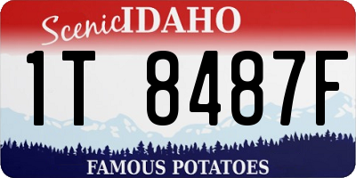 ID license plate 1T8487F