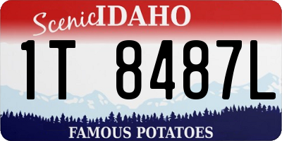 ID license plate 1T8487L