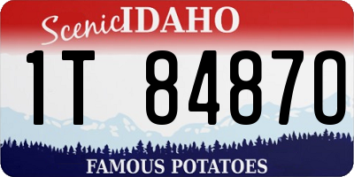 ID license plate 1T8487O
