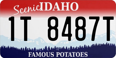 ID license plate 1T8487T