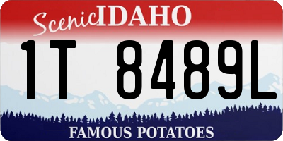 ID license plate 1T8489L