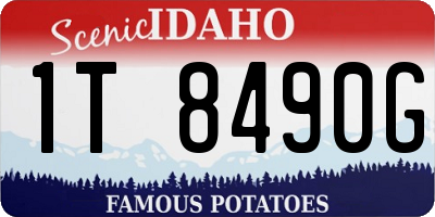 ID license plate 1T8490G