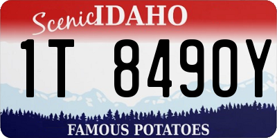 ID license plate 1T8490Y