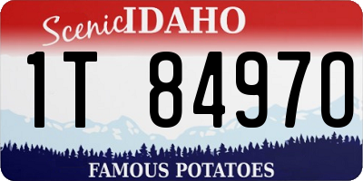 ID license plate 1T8497O