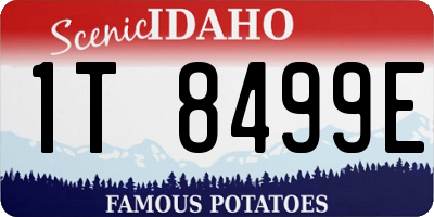 ID license plate 1T8499E