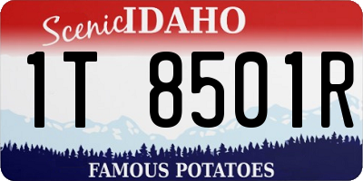ID license plate 1T8501R
