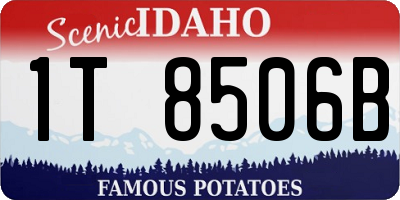 ID license plate 1T8506B