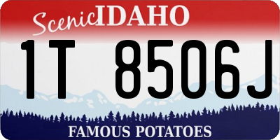 ID license plate 1T8506J