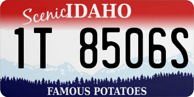 ID license plate 1T8506S
