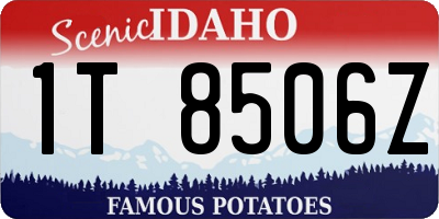 ID license plate 1T8506Z