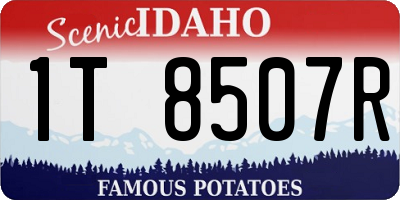 ID license plate 1T8507R