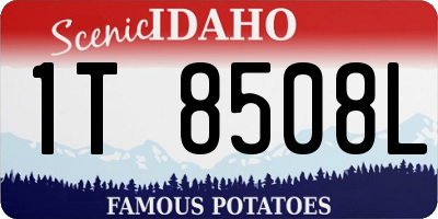 ID license plate 1T8508L